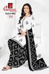 Black & White Vol 03 By Ganpati Heavy Cotton Printed Dress Material Suppliers In India